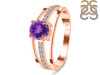 Amethyst & White Topaz Ring AMT-RDR-377.