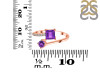 Amethyst & White Topaz Ring AMT-RDR-441.