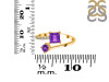 Amethyst & White Topaz Ring AMT-RDR-441.
