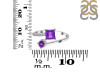 Amethyst & White Topaz Ring AMT-RDR-441.