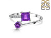 Amethyst & White Topaz Ring AMT-RDR-441.