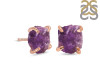 Amethyst Raw Crystal Stud Earring AMT-RE-200.