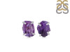Amethyst Raw Crystal Stud Earring AMT-RE-397.