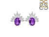 Amethyst & White Topaz Stud Earring AMT-RE-71.