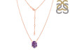 Amethyst Raw Crystal Necklace AMT-RN-200.