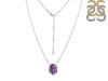 Amethyst Raw Crystal Necklace AMT-RN-200.