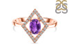 Amethyst & White Topaz Ring AMT-RR-134.
