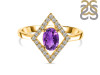 Amethyst & White Topaz Ring AMT-RR-134.