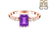 Amethyst & White Topaz Ring AMT-RR-139.