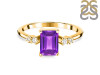 Amethyst & White Topaz Ring AMT-RR-139.