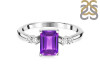 Amethyst & White Topaz Ring AMT-RR-139.