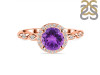 Amethyst & White Topaz Ring AMT-RR-267.