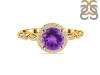 Amethyst & White Topaz Ring AMT-RR-267.