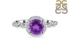 Amethyst & White Topaz Ring AMT-RR-267.