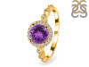 Amethyst & White Topaz Ring AMT-RR-267.