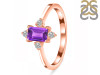 Amethyst & White Topaz Ring AMT-RR-275.