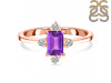Amethyst & White Topaz Ring AMT-RR-275.