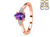 Amethyst & White Topaz Ring AMT-RR-335.