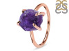 Amethyst Raw Crystal Ring AMT-RR-350.