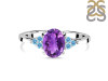 Amethyst & Blue Topaz Ring AMT-RR-364-BTZ.