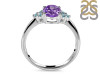 Amethyst & Blue Topaz Ring AMT-RR-364-BTZ.