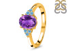 Amethyst & Blue Topaz Ring AMT-RR-364-BTZ.