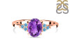 Amethyst & Blue Topaz Ring AMT-RR-364-BTZ.