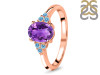 Amethyst & Blue Topaz Ring AMT-RR-364-BTZ.