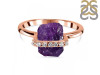 Amethyst Raw Crystal & White Topaz Ring AMT-RR-381.
