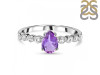 Amethyst & White Topaz Ring AMT-RR-419D.