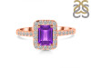Amethyst & White Topaz Ring AMT-RR-432.