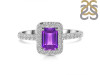 Amethyst & White Topaz Ring AMT-RR-432.