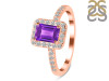 Amethyst & White Topaz Ring AMT-RR-432.