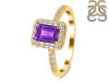 Amethyst & White Topaz Ring AMT-RR-432.