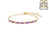 Amethyst & White Topaz Bracelet AMT-RDB-133.