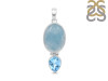 Aquamarine/Blue Topaz Pendant-2SP AQM-1-81