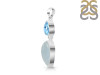 Aquamarine/Blue Topaz Pendant-2SP AQM-1-88