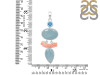 Aquamarine/Coral/Blue Topaz Pendant-2SP AQM-1-90