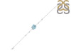 Aquamarine Raw Crystal & White Topaz Bracelet AQM-RCYB-2