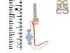 Aquamarine & White Topaz Alphabet L Pendant AQM-RDA-38.