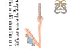 Aquamarine & White Topaz Alphabet V Pendant AQM-RDA-48.
