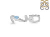 Aquamarine & White Topaz Alphabet Z Pendant AQM-RDA-52.