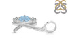 Aquamarine & White Topaz Alphabet K Pendant AQM-RDA-63.