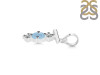 Aquamarine & White Topaz Alphabet T Pendant AQM-RDA-72.