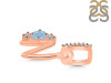 Aquamarine & White Topaz Alphabet N Pendant AQM-RDA-92.