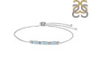 Aquamarine & White Topaz Bracelet AQM-RDB-139.