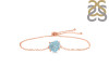 Aquamarine Raw Crystal Bracelet With Adjustable Camera Lock AQM-RB-200-CAMERA-LOCK.