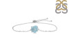 Aquamarine Raw Crystal Bracelet With Adjustable Camera Lock AQM-RB-200-CAMERA-LOCK.