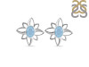 Aquamarine Stud Earring AQM-RDE-11.