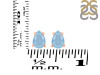Aquamarine Stud Earring AQM-RDE-1174.